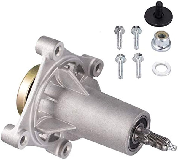 UP2WIN Spindle Assembly for Craftsman/Hus/Ariens/Poulan, Mandrel Assembly for 42" 46" 48" 54" Mower Deck, Come with All Mounting Hardware Including Threaded Bolt and Grease Fitting, Replace 187292 192870