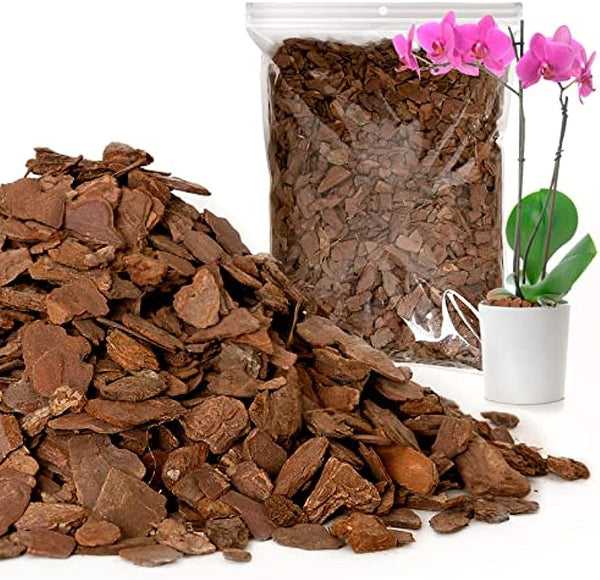 CLSR2U Orchid Bark for Plants - 4 Quarts, Natural Pine Bark Potting Mix, Soil Amendment for Repotting, Indoor Plants Tropical Aroid Paphiopedilum Phalaenopsis Cattleya